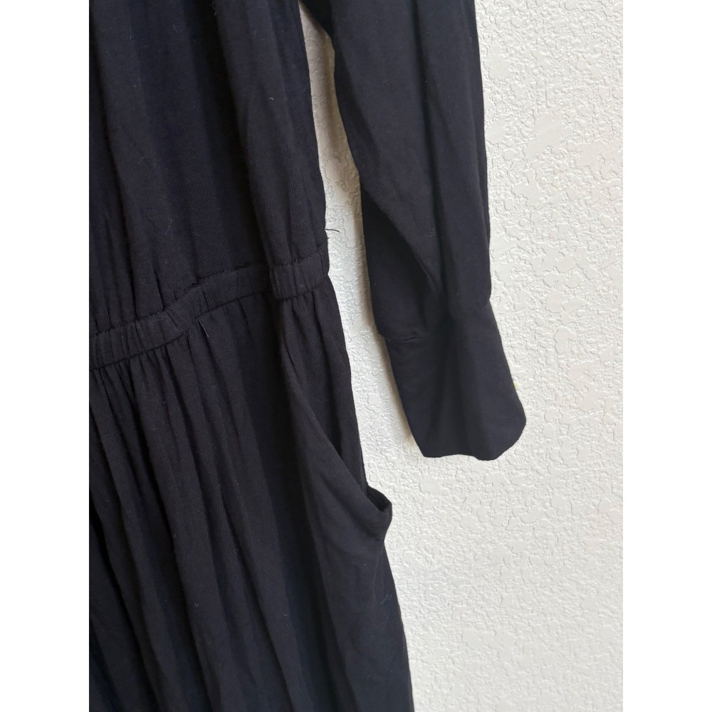 Torrid Super Soft Black Knit Long Sleeve Midi Dress Plus Size 1 1X Scoop Neck - Picture 4 of 7